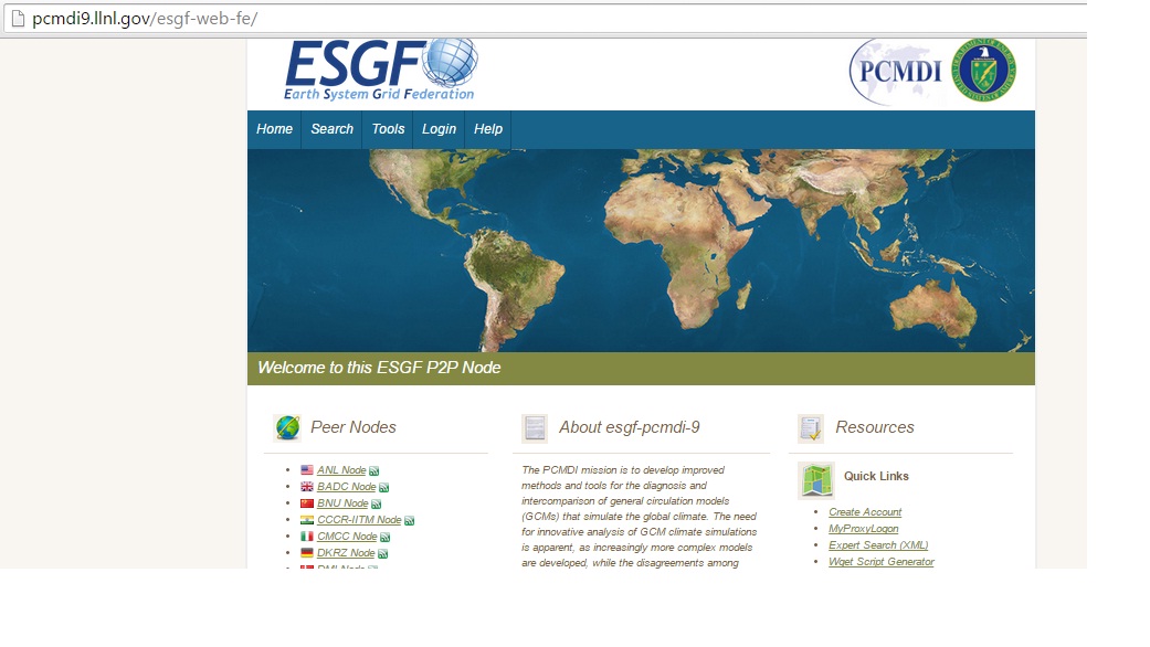 پایگاه ESGF-داده های روزانه مدل های GCM سری CMIP5